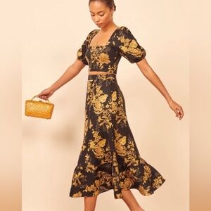 Reformation Yucca Linen Two Piece Set, size 4, Worn once!